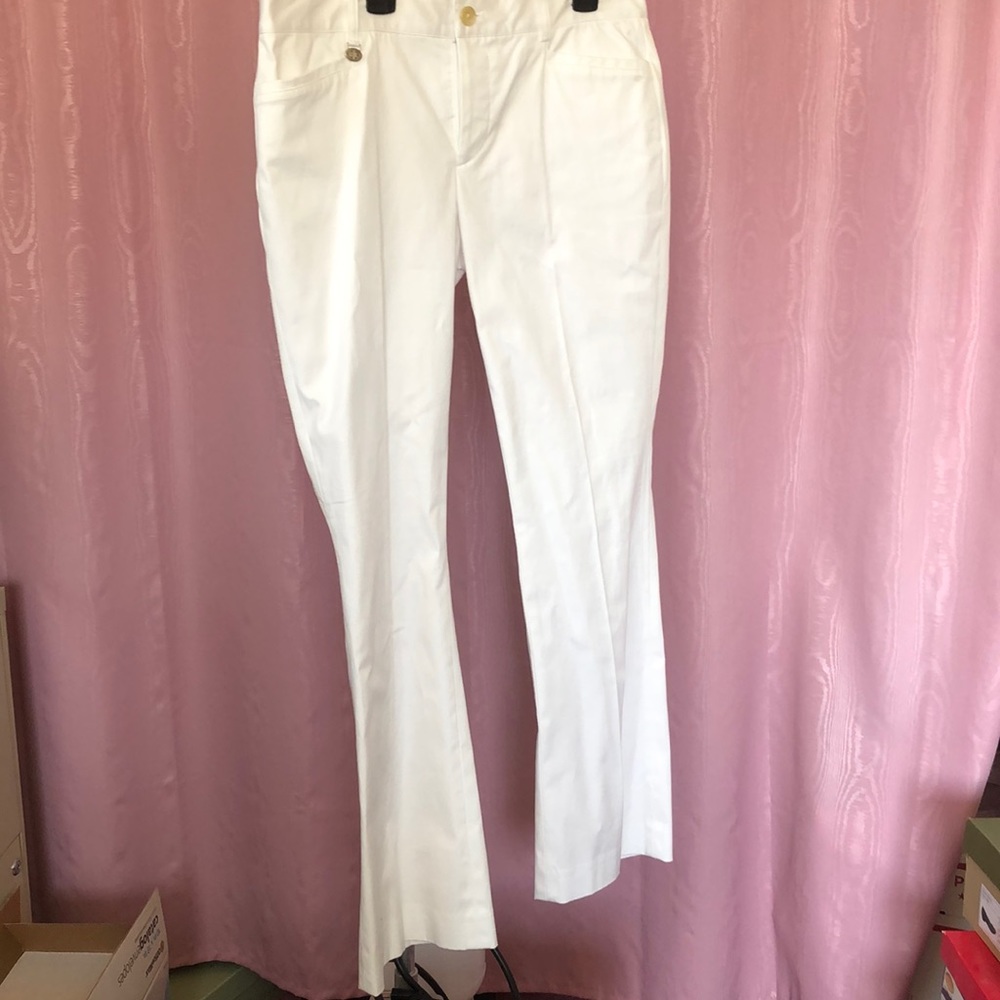 Lauren Ralph Lauren White Bootcut Pants 6p